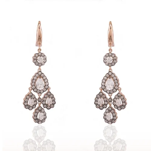 

GOLD PERA Silver Earrings