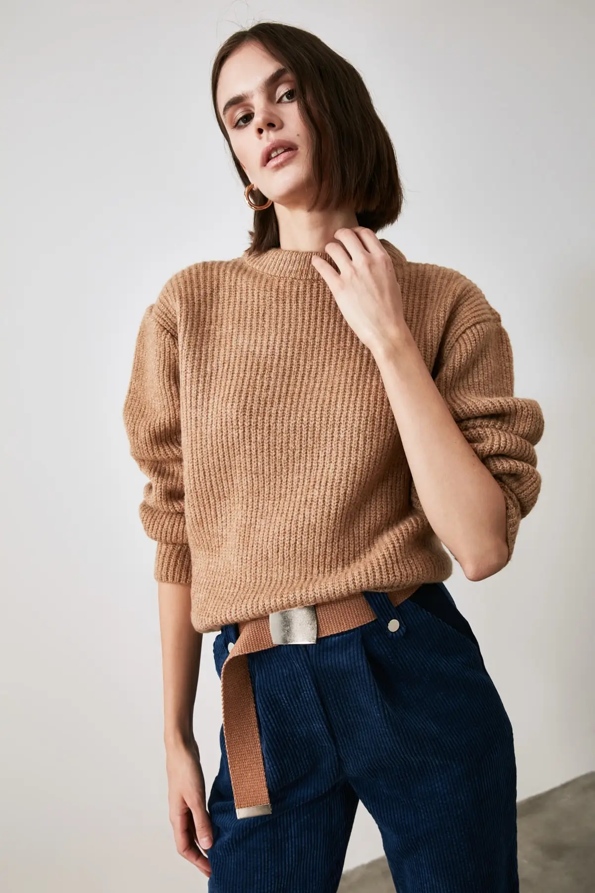 

Trendyol Lilac Bike Collar Knitwear Sweater TWOAW20FV0142