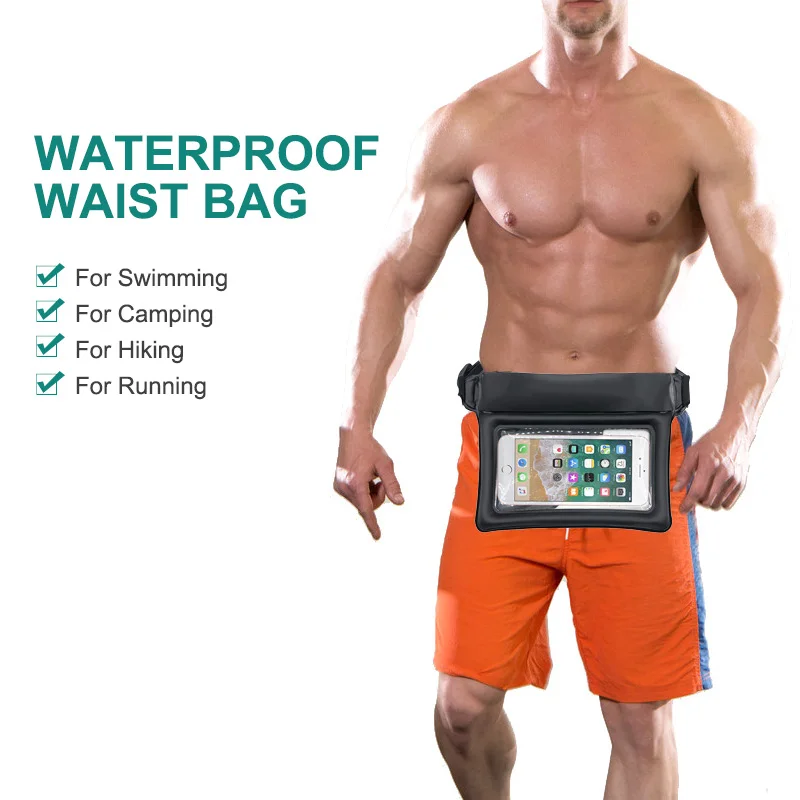 

30L Swimming Bag For Kids Waist Strap Belt Bags Water Resistant Swimming Boating Phone Pouch Camping Storage Equipment XA200L