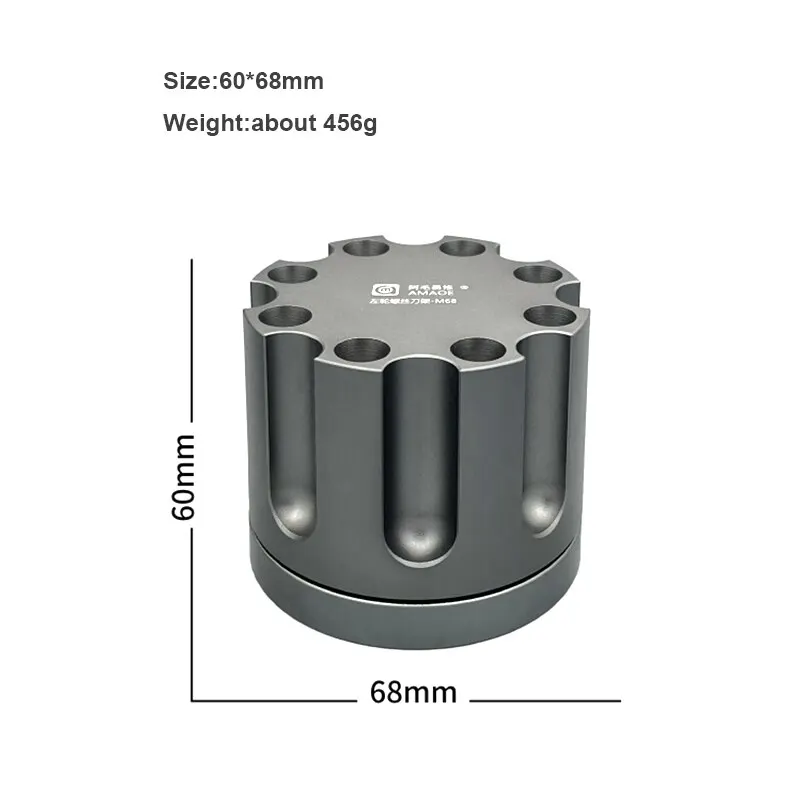 amaoe m68 super practical revolving screwdriver tweezers holder mobile phone repair tool storage box free global shipping