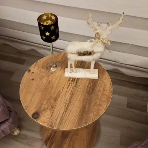Wheel Seat Stand C Coffee Table Side Serving Walnut | Мебель