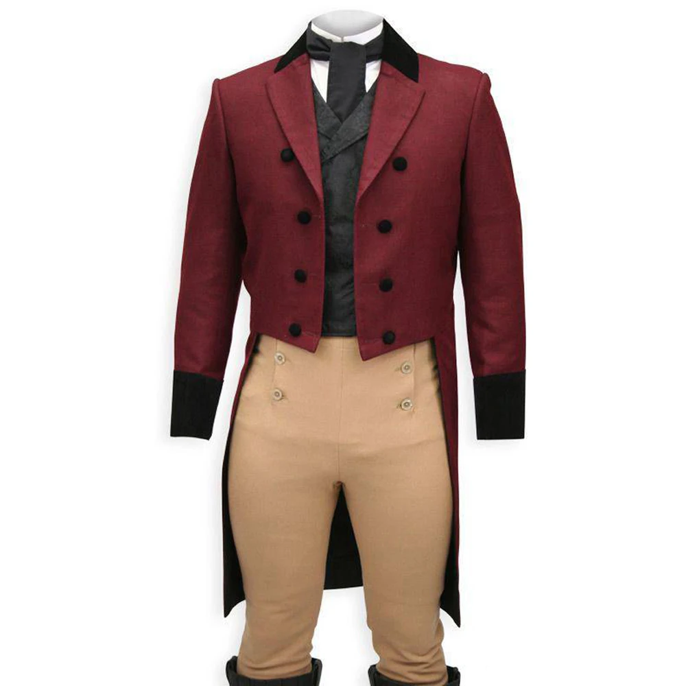 Man Long Coat Peaked Lapel Mens Stage Clothes Three Pieces Waistcoat Vest Custom Male Suit Peaky Blinders (Jacket+Pants+Vest)