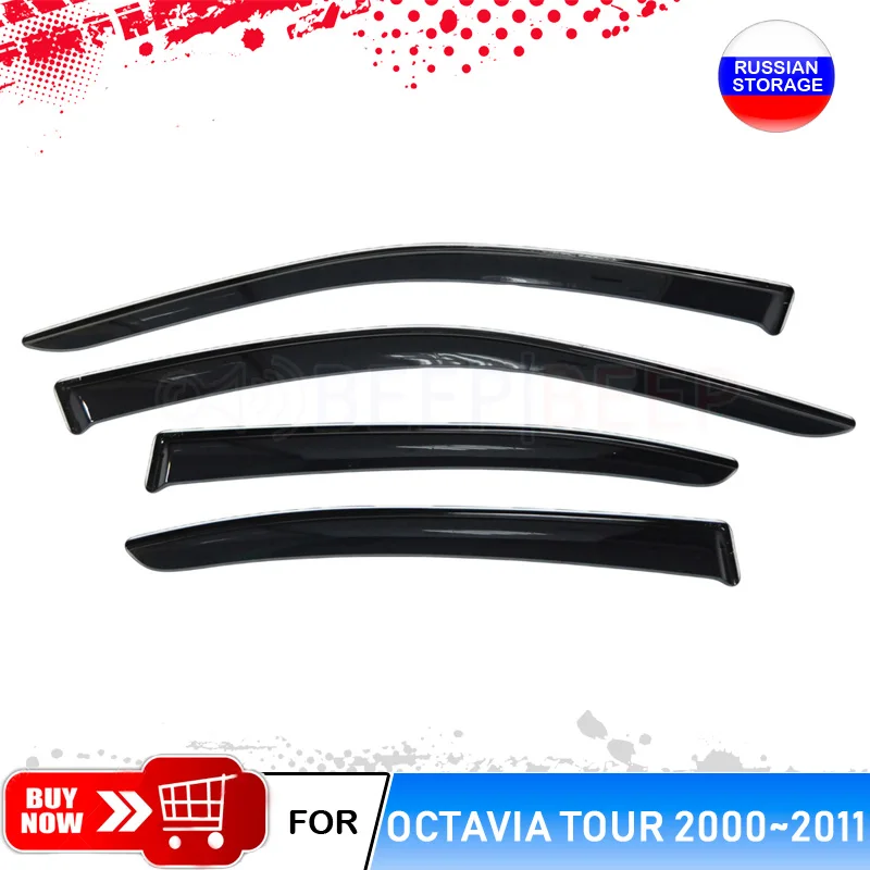 

Wind window deflectors for Skoda Octavia Tour 1997-2003 deflector sun guard rain vent visor car styling accessories auto