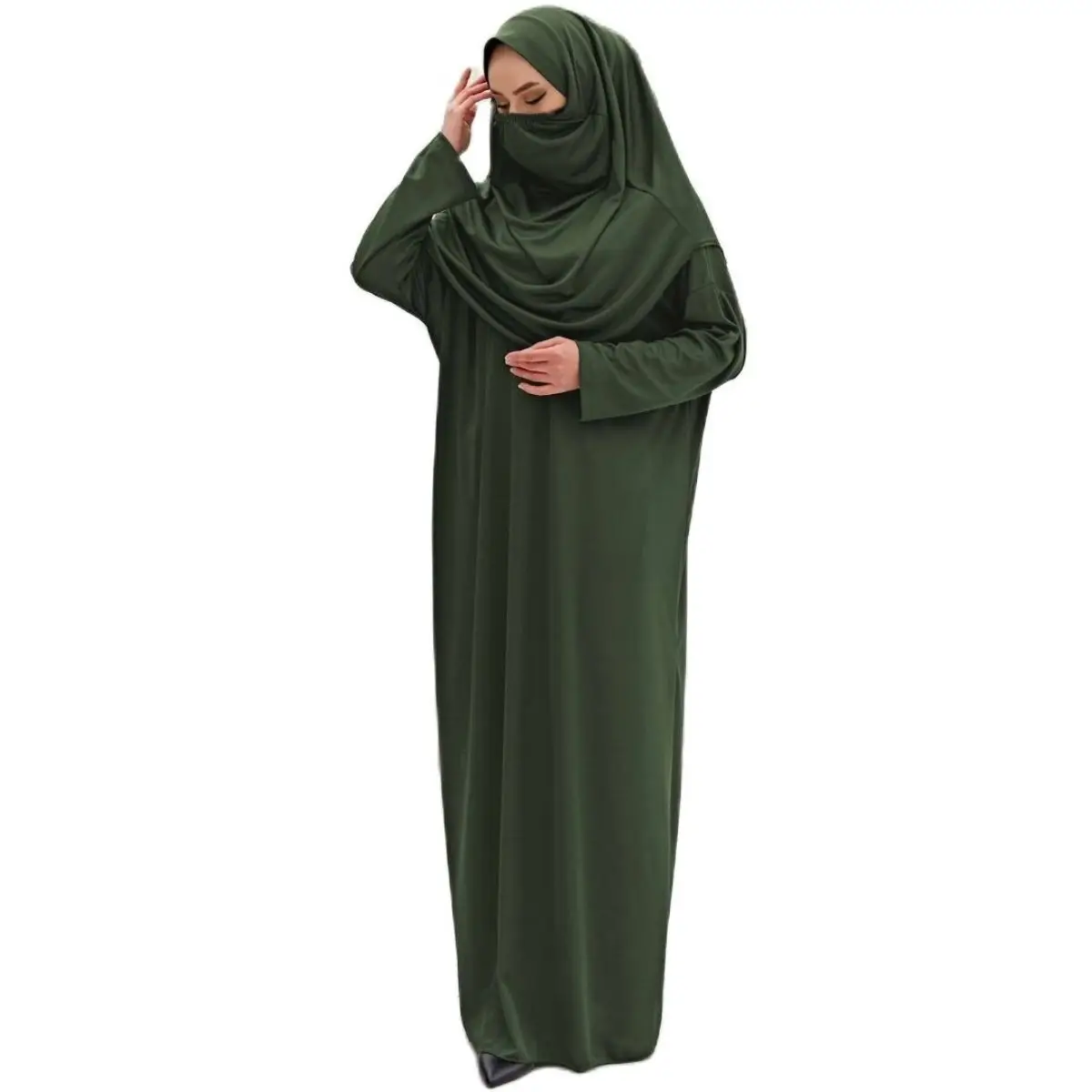 Молитвенная одежда в маске с хиджабом для мусульманских женщин сезонное удобное Молитвенное платье Турция Дубай мусульманская Мода