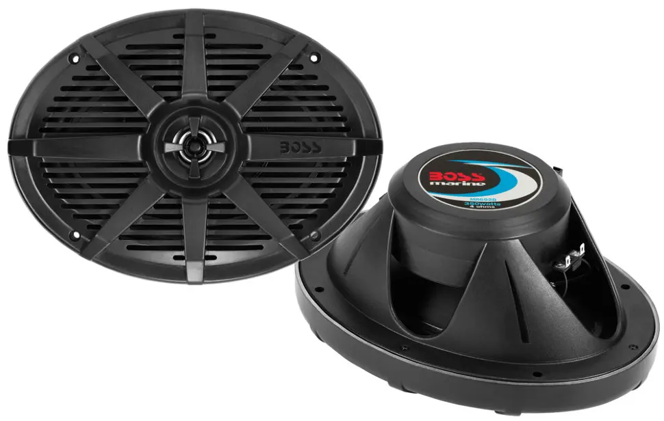 Влагозащищенные динамики BOSS Audio Marine MR692B(6" x 9", 350 Вт