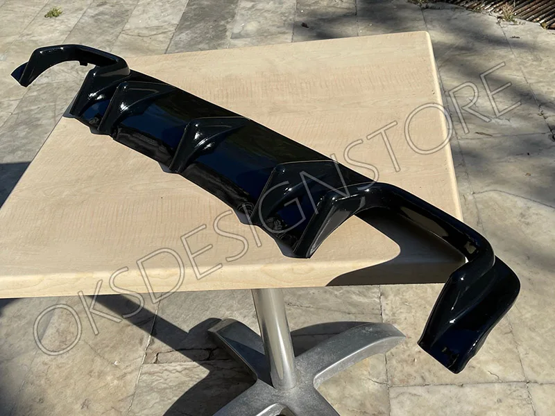 Диффузор для заднего бампера BMW E39 M Tec 5 Series 1996 1997 1998 1999 2001 TECH черный задний диффузор