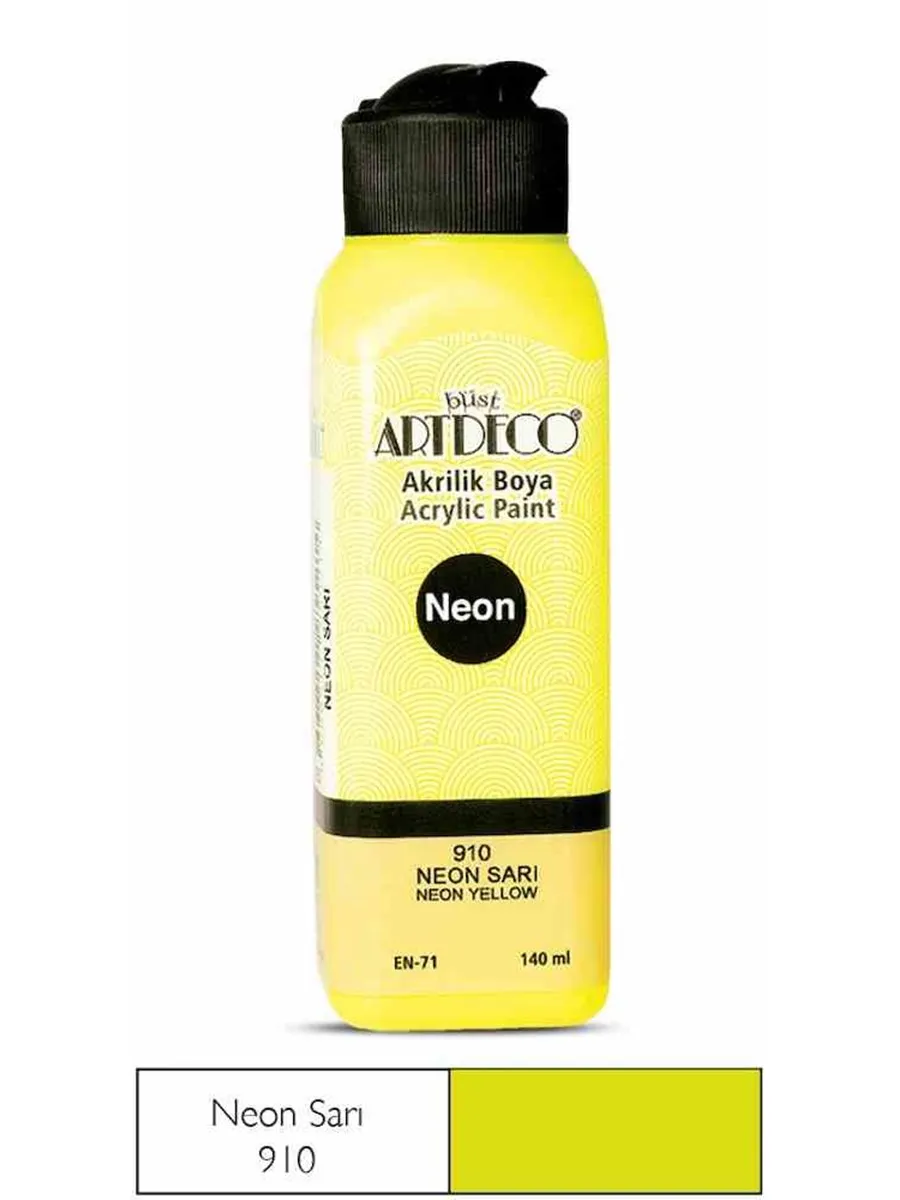

Artdeco 140 Ml Acrylic Paint Neon Yellow 70r-3910