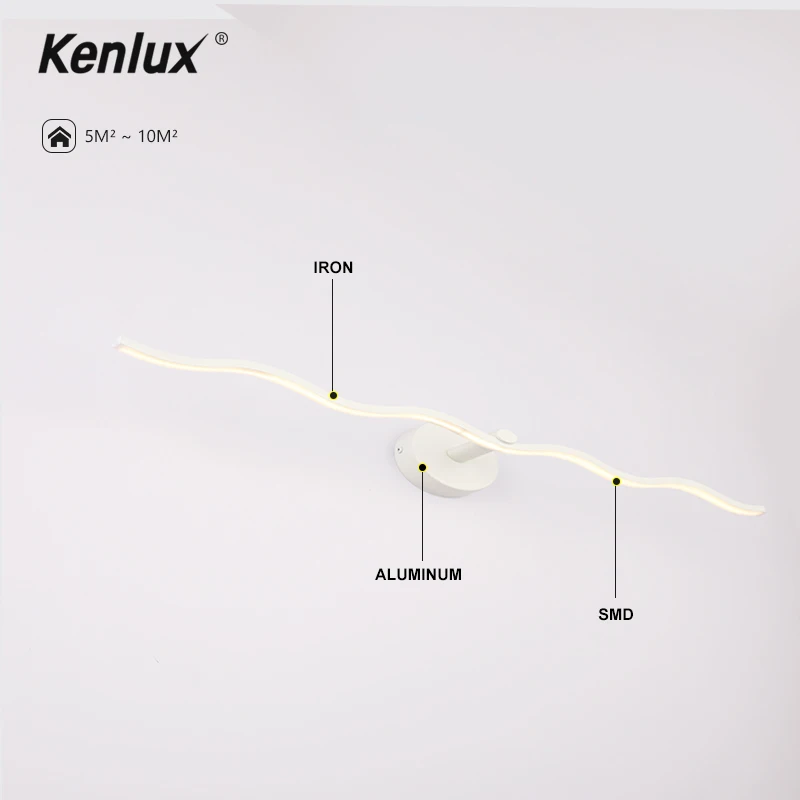 

Modern Led Mirror Light Aluminum AC100-240V Modern Wall Lamp Bathroom Lights 9W 12W 14W 16W Wall Sconces Aluminum Mirror Lamp