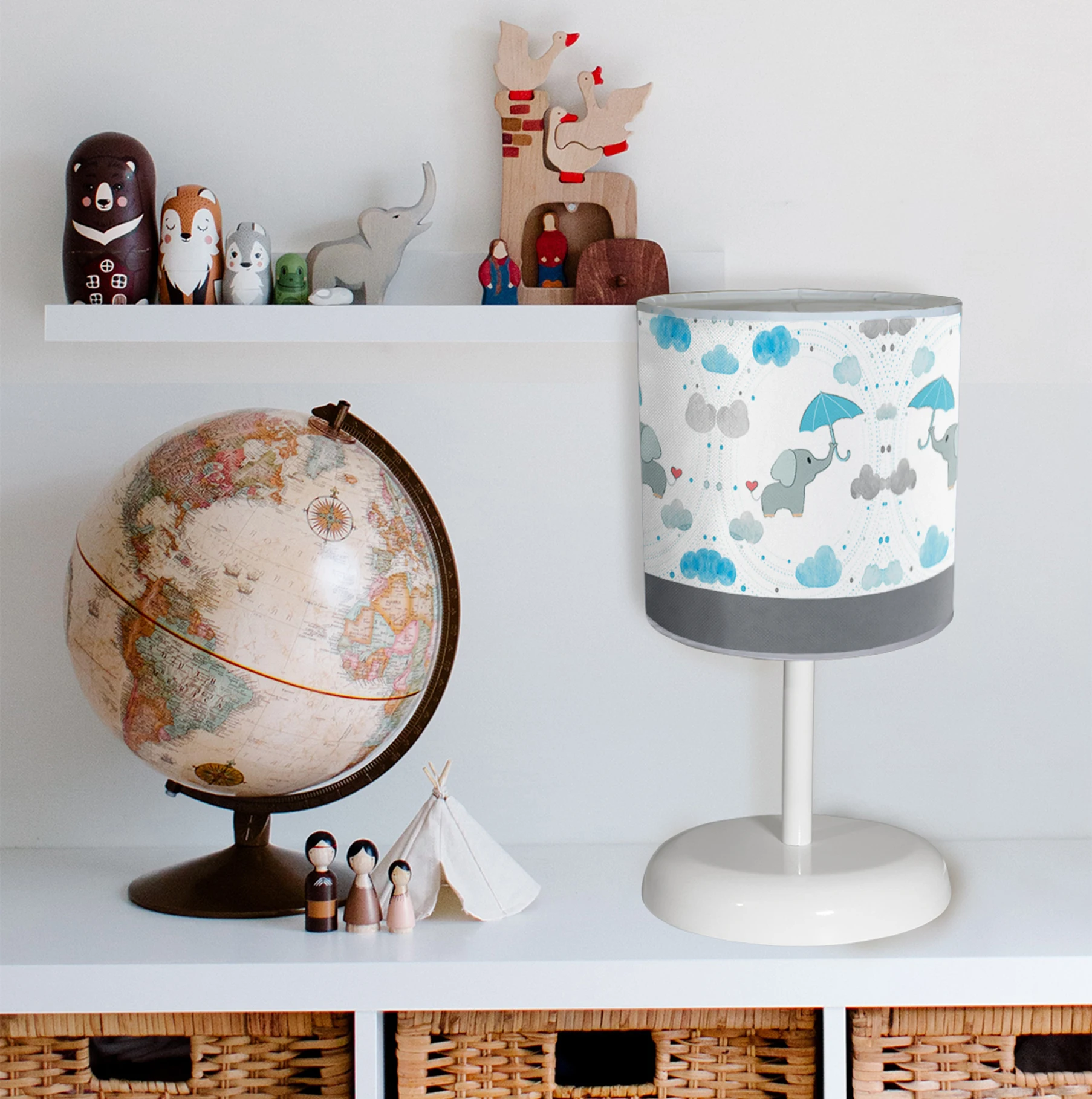 

Car Pattern Children 'S Room Night light Table Top Lamps Lighting lampshade Star Cloud Educational Lighting