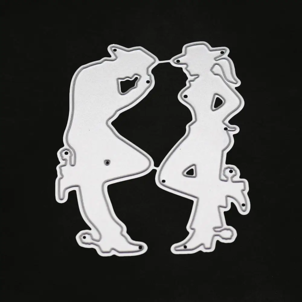 Металлические трафареты для танцев мужчин и женщин скрапбукинга сделай сам