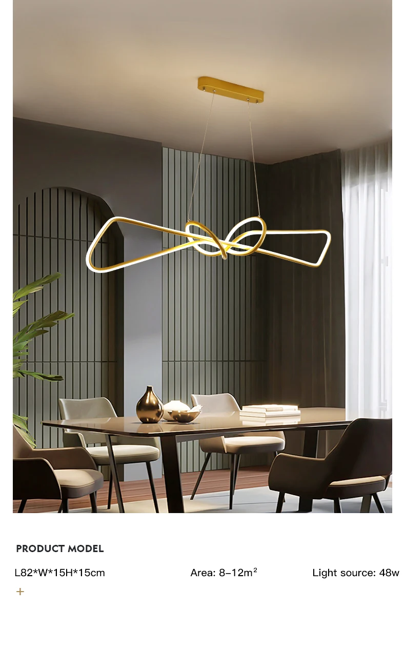 Creative Modern Led Chandeliers For Dining Room Golden Long Table Hanging Light Kitchern Living Home Indoor Ceiling Pendant Lamp grey chandelier