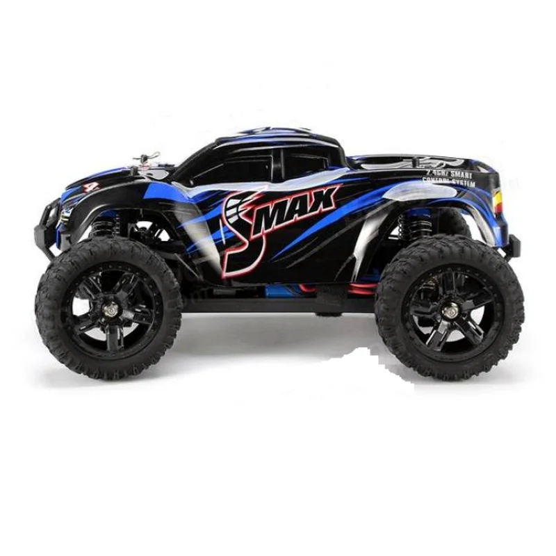Радиоуправляемый монстр Remo Hobby SMAX (синий красный) 4WD 2.4G 1/16 RTR артикул 1631 | Игрушки и