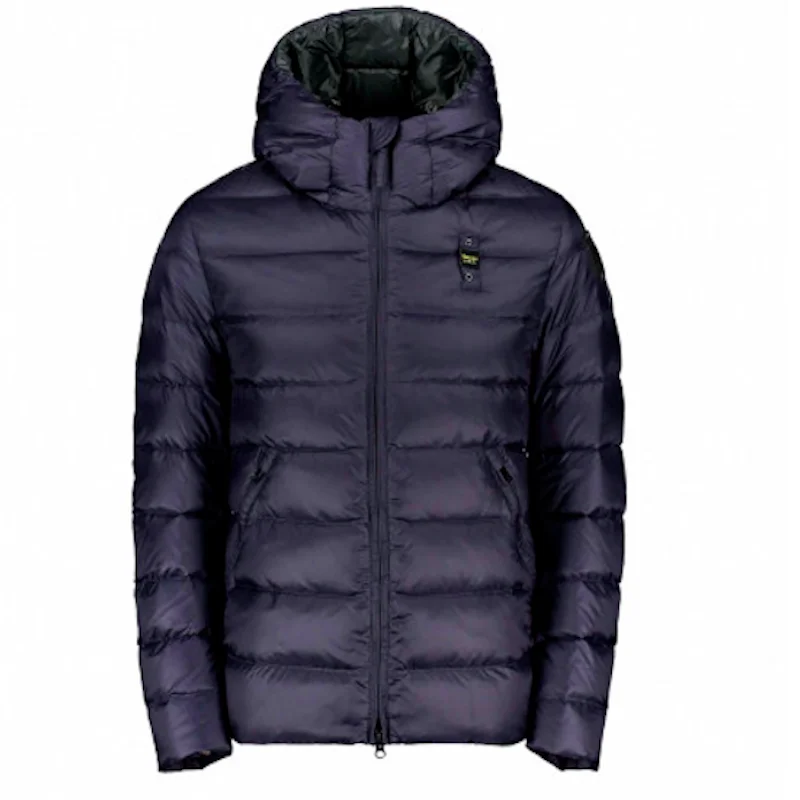 Пуховое одеяло BLAUER с капюшоном mod. Черный настоящий FEATHER 19WBLDC03010|Мужские куртки| |