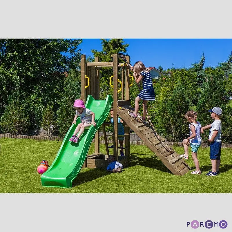 Набор для игровой площадки: доска взбираний канат песочница и горка с лестницей |