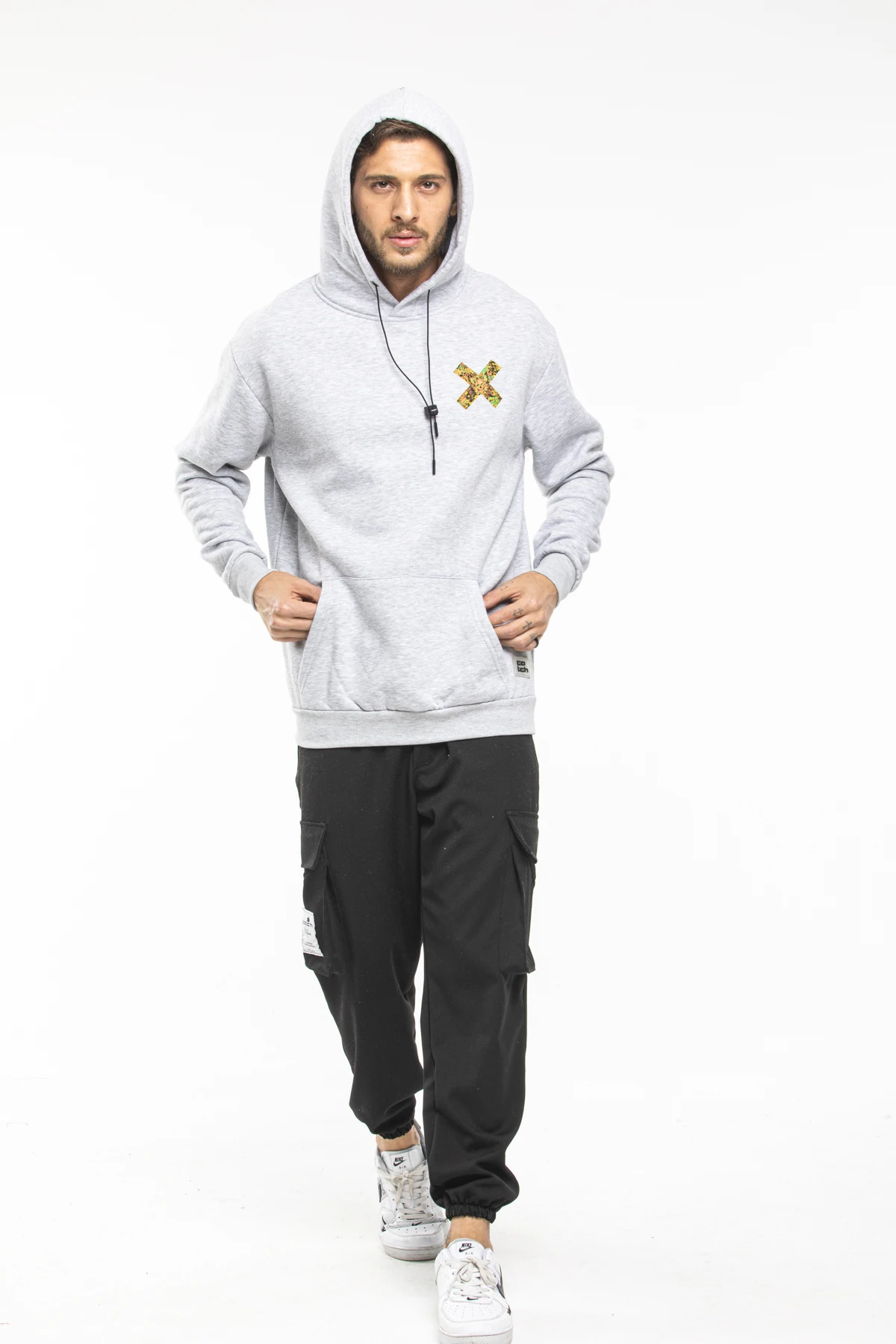 

X SKULL printed men's hoody