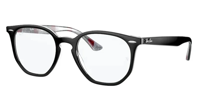 

Rayban HEXAGONAL 7151 8091 52 Retro Eyeglass Frame Desing Prescription Glasses Black Frame High Quality Frame