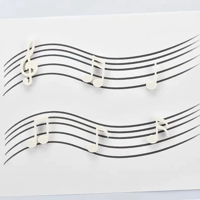 6 шт. креативные магниты на холодильник с музыкальной нотой черно белые модные