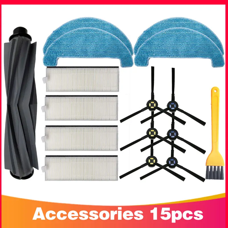 For iLife A7 A9S / DEXP LF800 Genio Deluxe 500 Robot Vacuum Cleaner Main Side Brush Hepa Filter Mop Spare Parts Accessories
