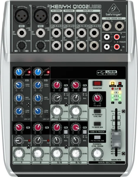 Микшерный пульт аналоговый Behringer Xenyx Q1002USB | Безопасность и защита