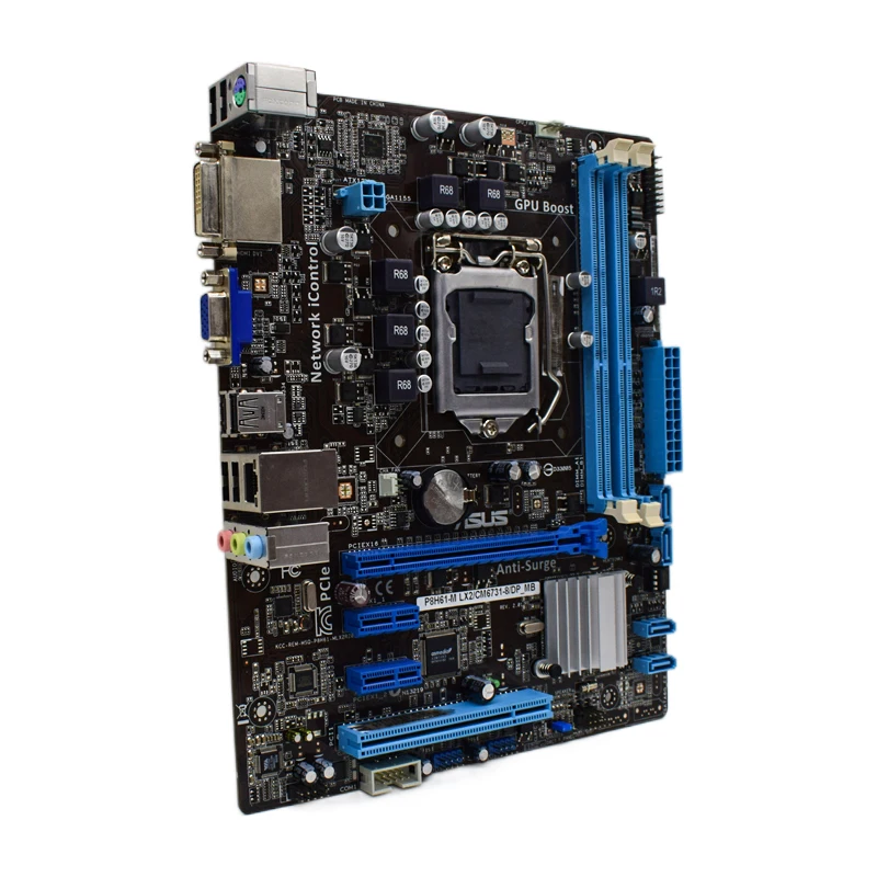 ASUS P8H61-M LX2/Системная плата с intel Core I3 3240 процессорами и DDR3 DIMM 8G LGA 1155 Материнская Intel