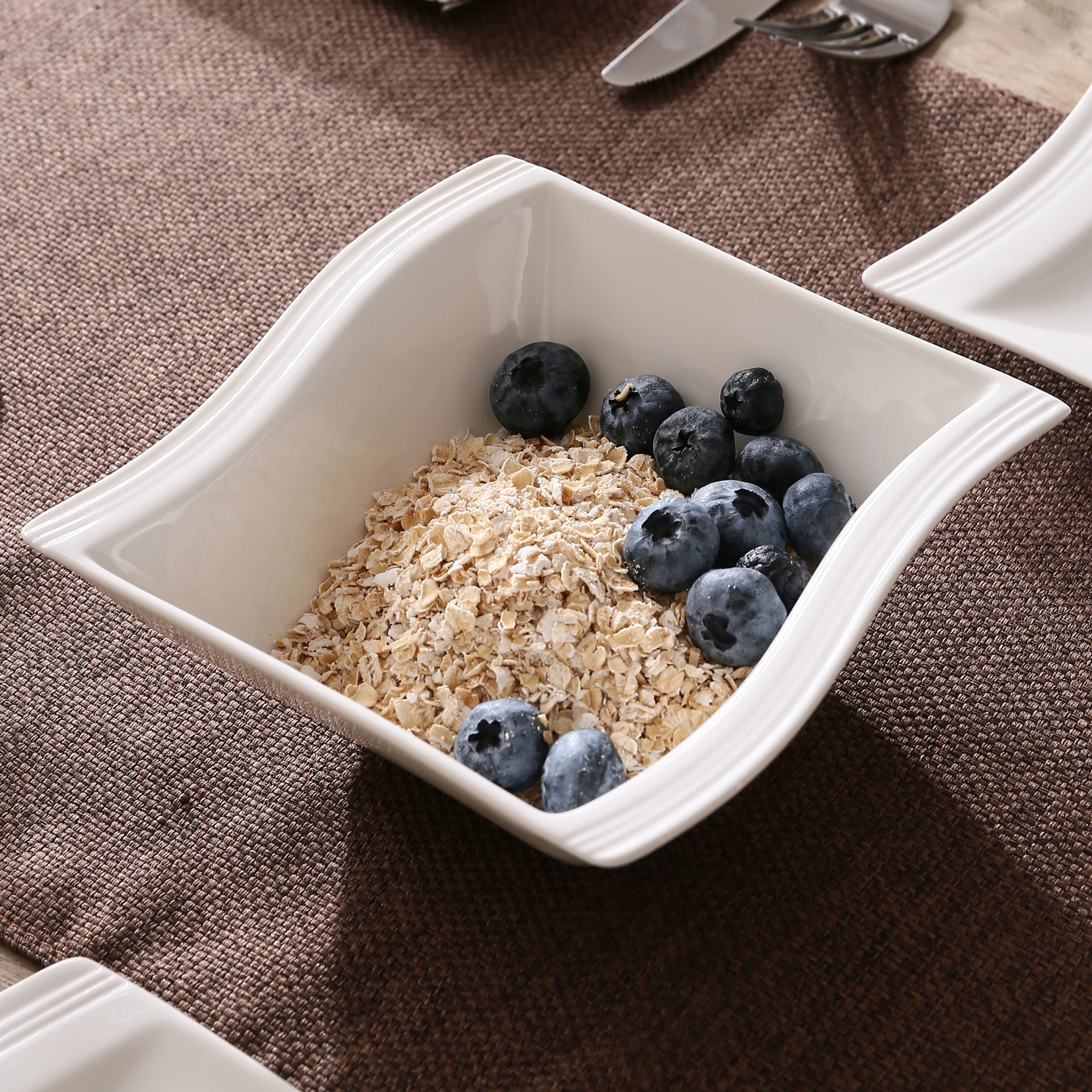 Малакаса Флора 26 шт. фарфоровый столовый набор с мисками десертный суповой