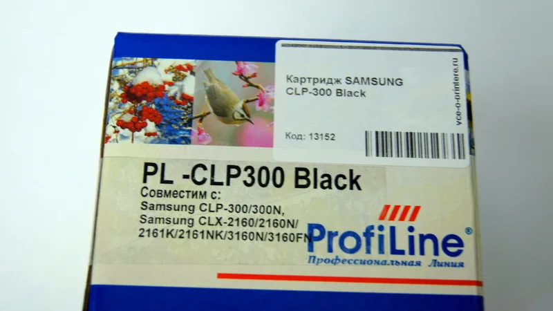 Картридж CLP-K300A Black для Samsung CLP-300/ CLX-2160/ CLX-3160 совместимый |