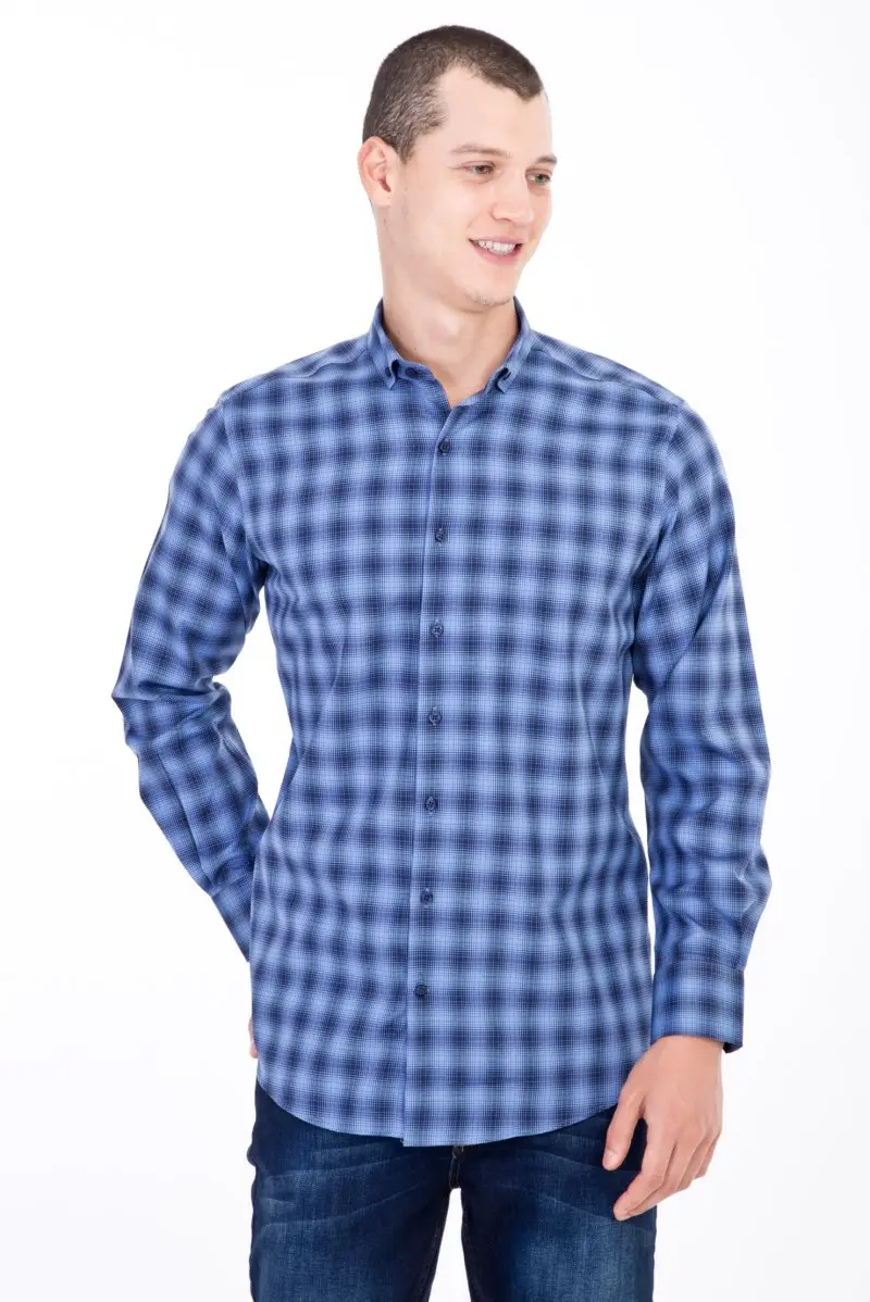 Kigili мужские рубашки с длинным рукавом одноцветная оксфордская рубашка