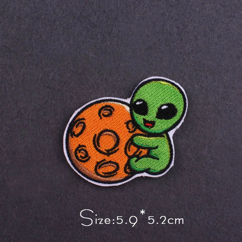 Патчи Alien/UFO вышитые патчи для одежды с вышивкой в стиле панк утюга искусственная