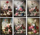 Наборы для вышивки крестиком, рукоделие 14 карат Аида DIY Искусство ручной работы Декор-классические цветы Натюрморт