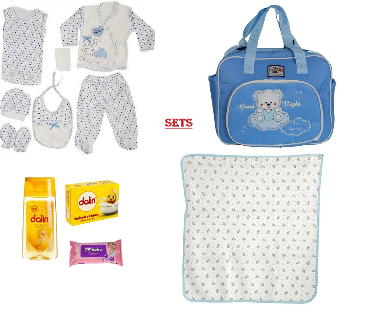 Male Baby Care Set Hospital Output Team Maternity Set Bag Wet Wipes Shampoo Blanket 2021 New Season Deal Product