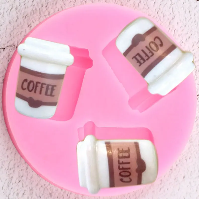 Кофе Силиконовый молд в Форе Кубка DIY вечерние кекс Топпер помадные формы