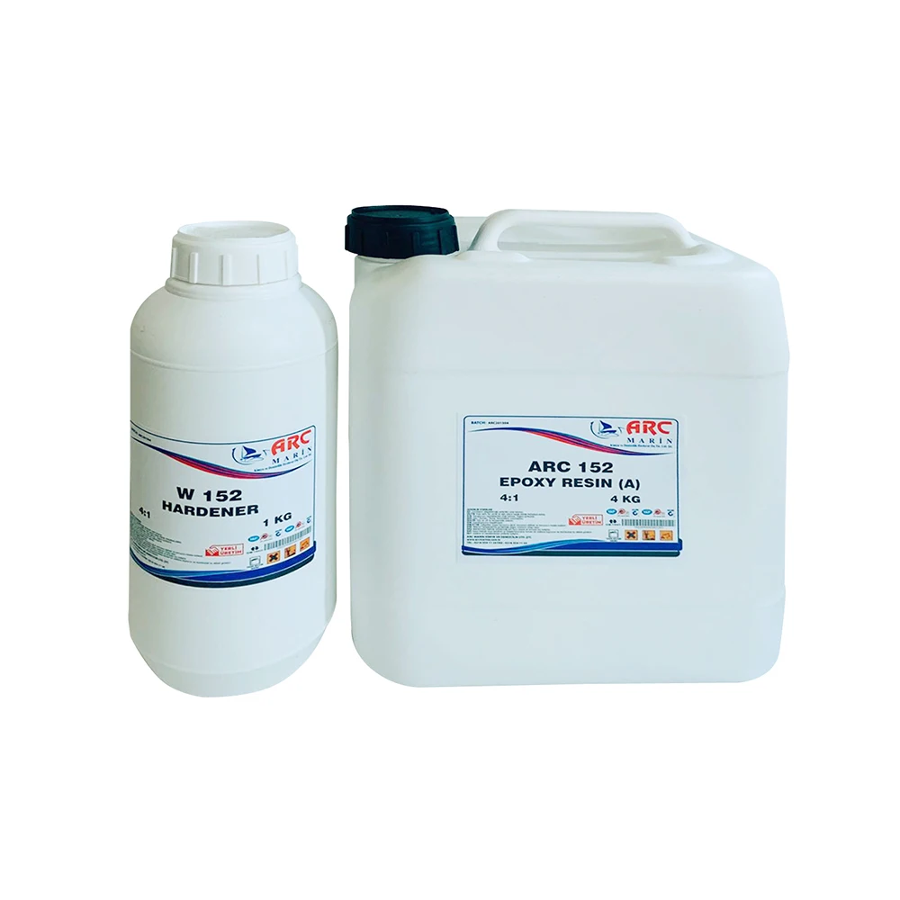 

5kg ARC 152 Lamination Epoxy Resin and Hardener A and B Set Kit Marin Steel Wood Polyester Metal Solvent-Free Boat Sealing