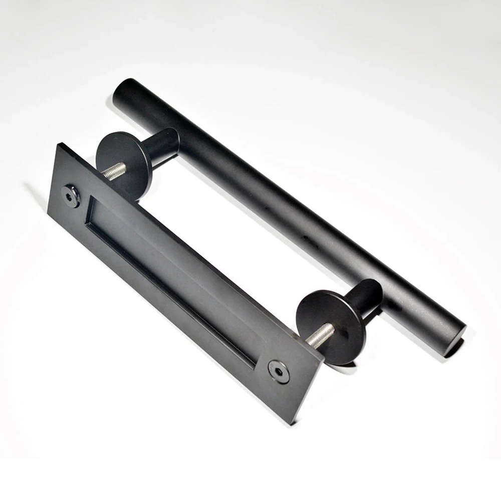 High-quality Black metal Sliding Barn Door Pull Handle Wood door handle 19-010-B | Обустройство дома