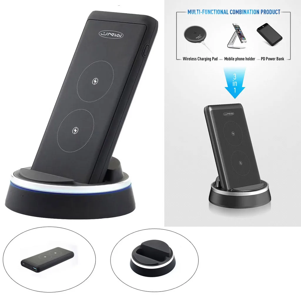 

3-in-1 Fast Wireless Charger Qi Smart Quick Charge For iPhone X XR XS 8/Galaxy S6 S7 S8 S9 S10 Plus/Huawei Mate 20 pro