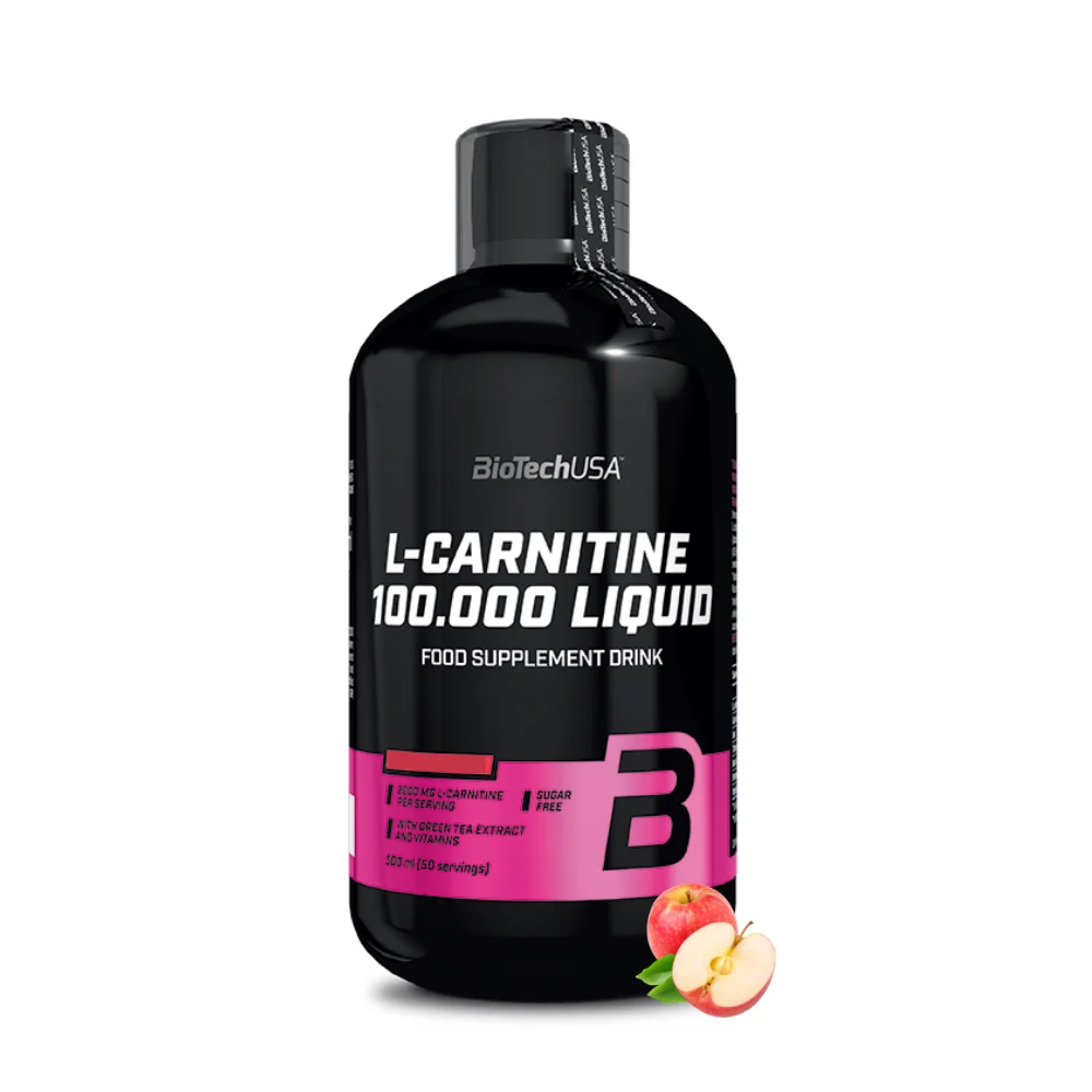 L-карнитин 100.000 напиток для похудения / BioTechUSA L-Carnitine Liquid 500 мл. Вкусы вишня/яблоко |