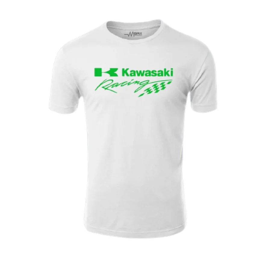 

New Fashion Spring Men's O neck Short Sleeve Tshirt Kawasaki Ninja Printed 100% Cotton Casual Crew Neck Summer T-shirt Black