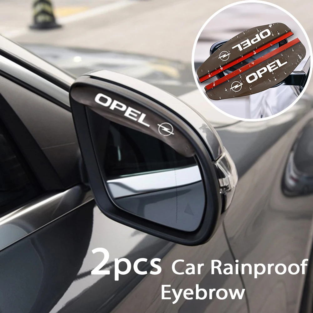 

2Pcs Car Rearview Mirror Rain Shade Rainproof Eyebrow Sun Visor Shade For OPEL Corsa Insignia Astra Antara Meriva Zafira