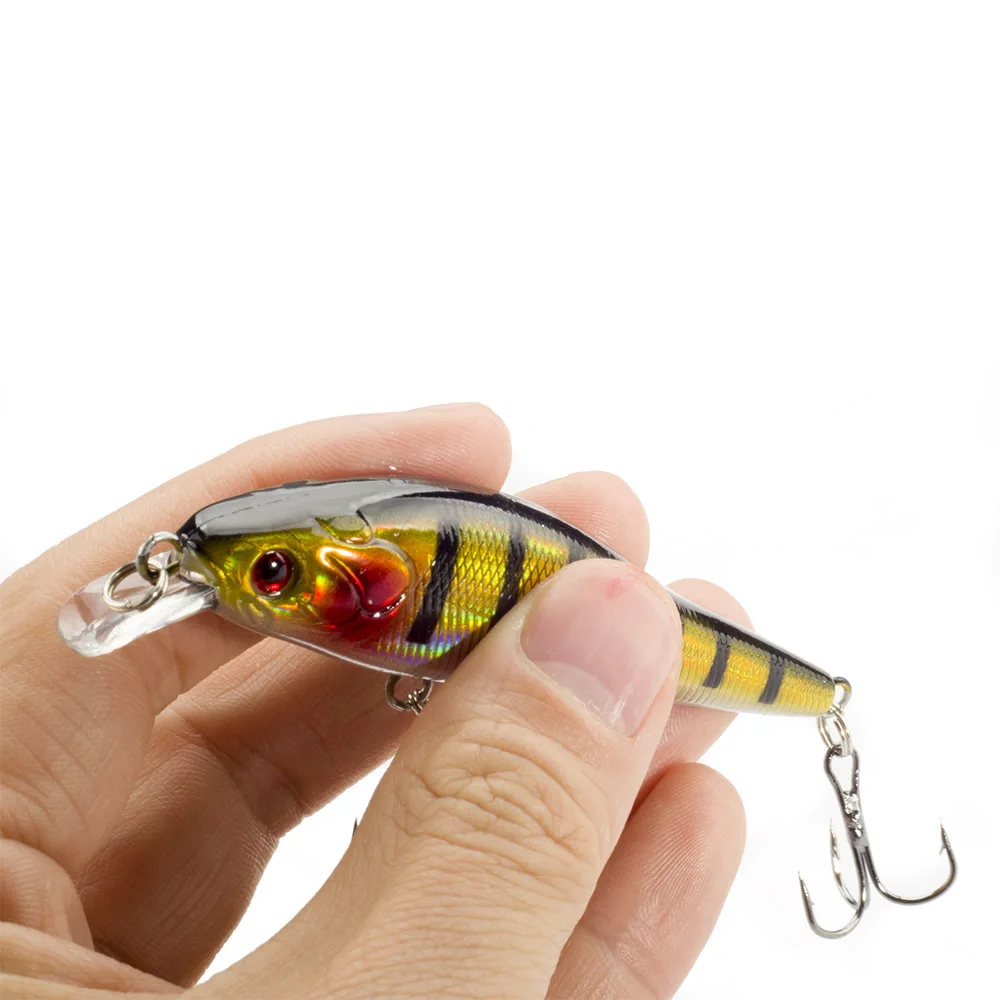 

10pcs Buoyancy 0.5-1.5M Minnow Fishing Lure 9CM 9.5g Catfish Alice Mouth Bass Red Trout Black Fish Mandarin Fish Mackerel Lure