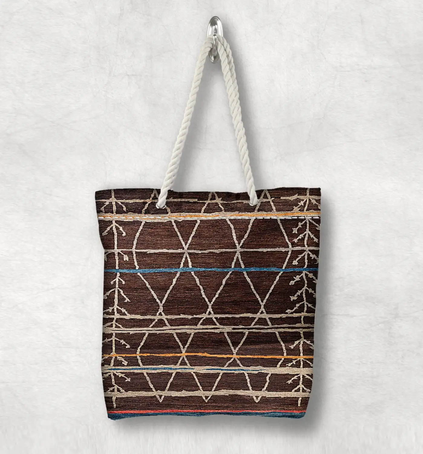 Сумка-тоут на молнии в стиле ретро Anatolia с ручками из белого веревки | Багаж и сумки