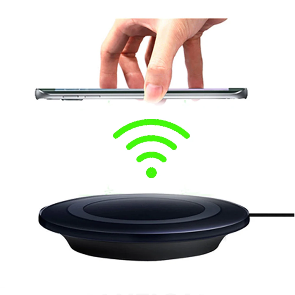 Беспроводная зарядка для мобильного телефона QI док-станция для смартфона, подходит для безпроводной зарядки iphone xiaomi samsung huawei on.