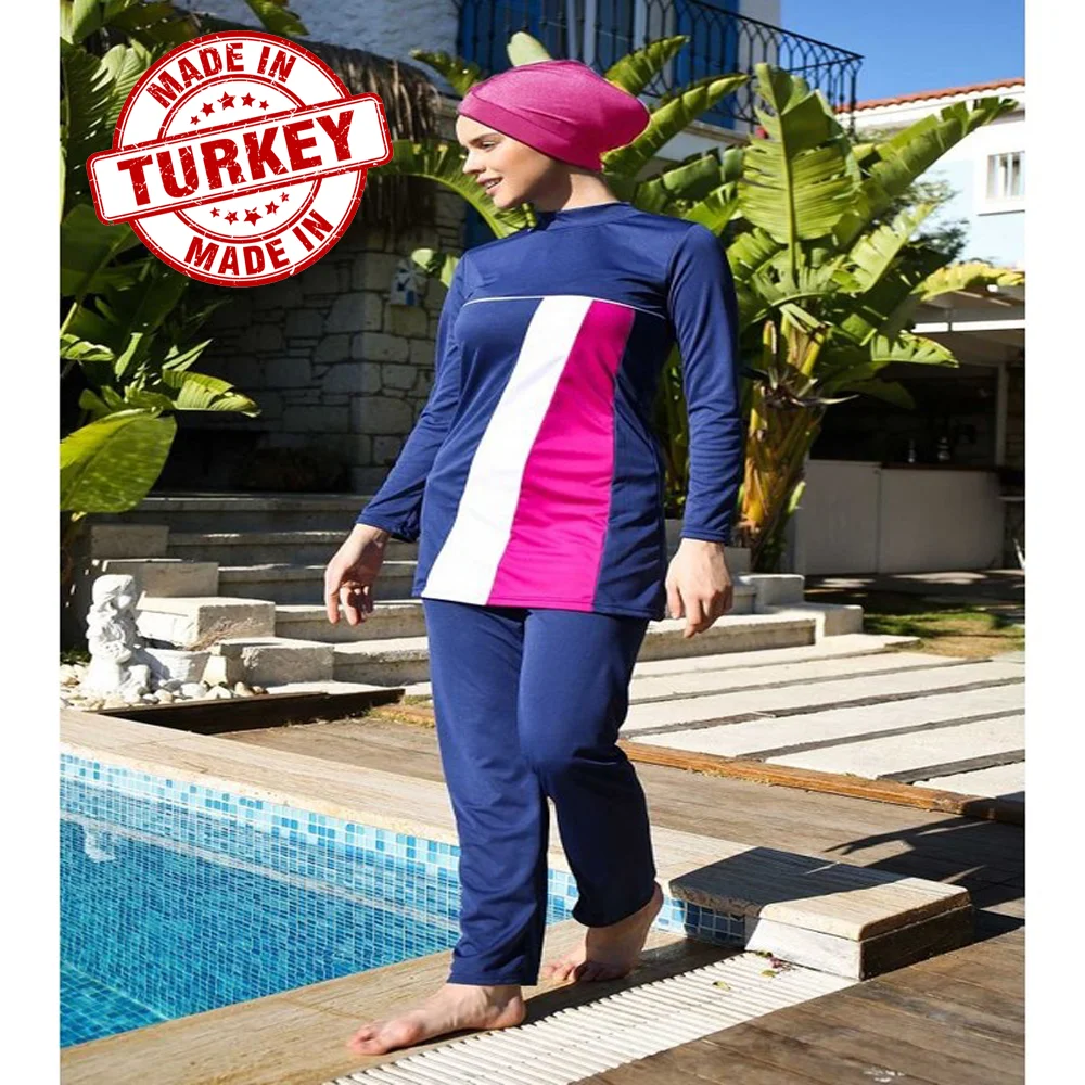 

Женский закрытый купальник jowl для игр, одежда для плавания, темно-синий хиджаб, Мусульманский купальник с длинным рукавом, сезон лето 2021