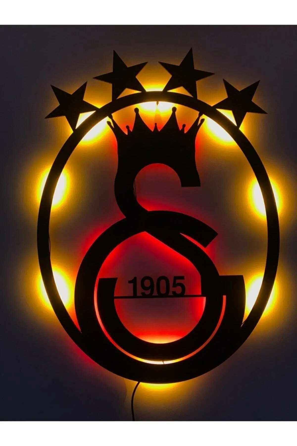 

Şampiyon Galatasaray Table Cimbom European Conqueror 4 Star (55 X35 Cm) 12V Stripe LED Illuminated, Home, Room, Living Room, Office Decor