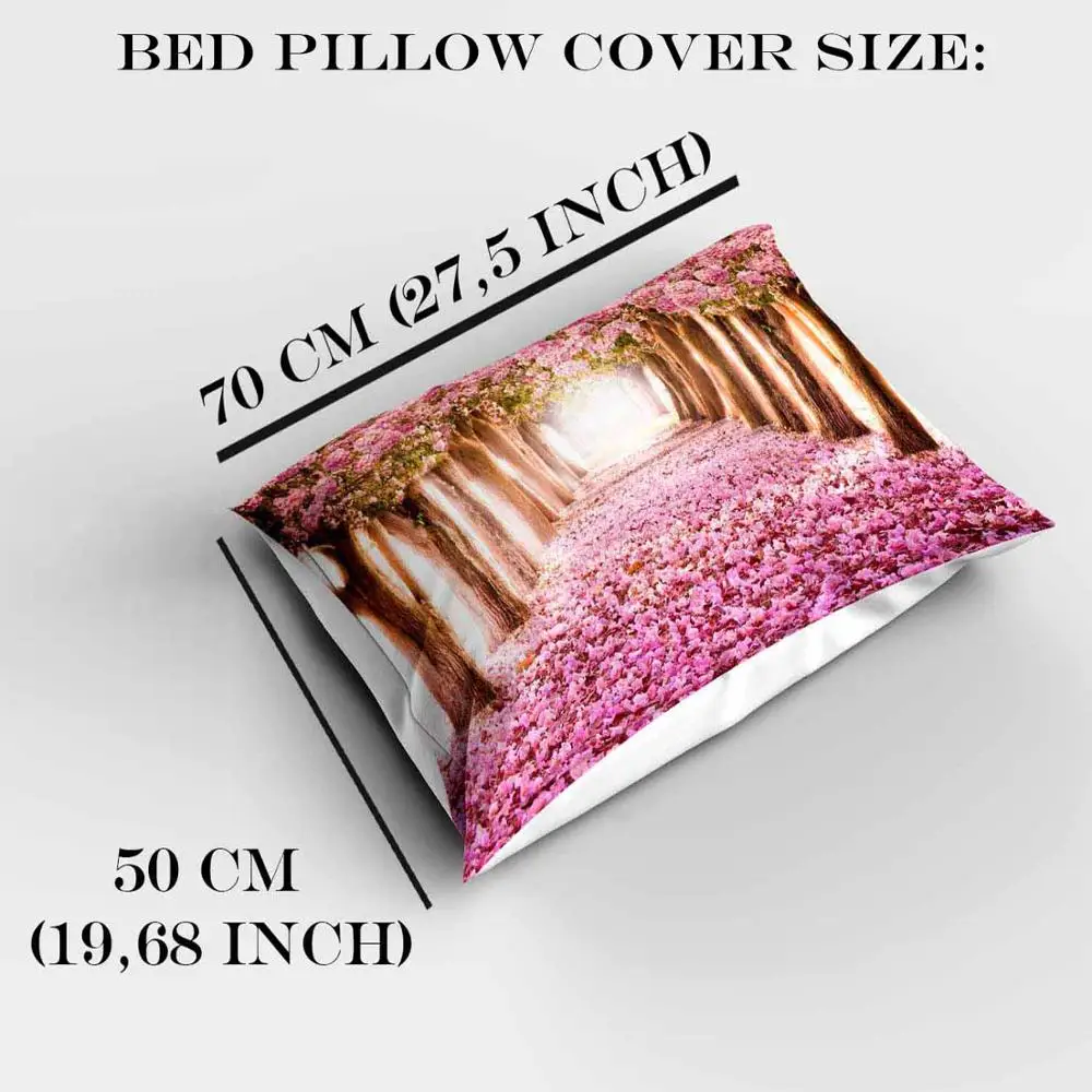 Else Pink White Hearts Tree Branch on Owls Rectangle Modern Kids Pillowcases 3d Digital Print Pillow Covers Cases for Couch Bed | Дом и сад