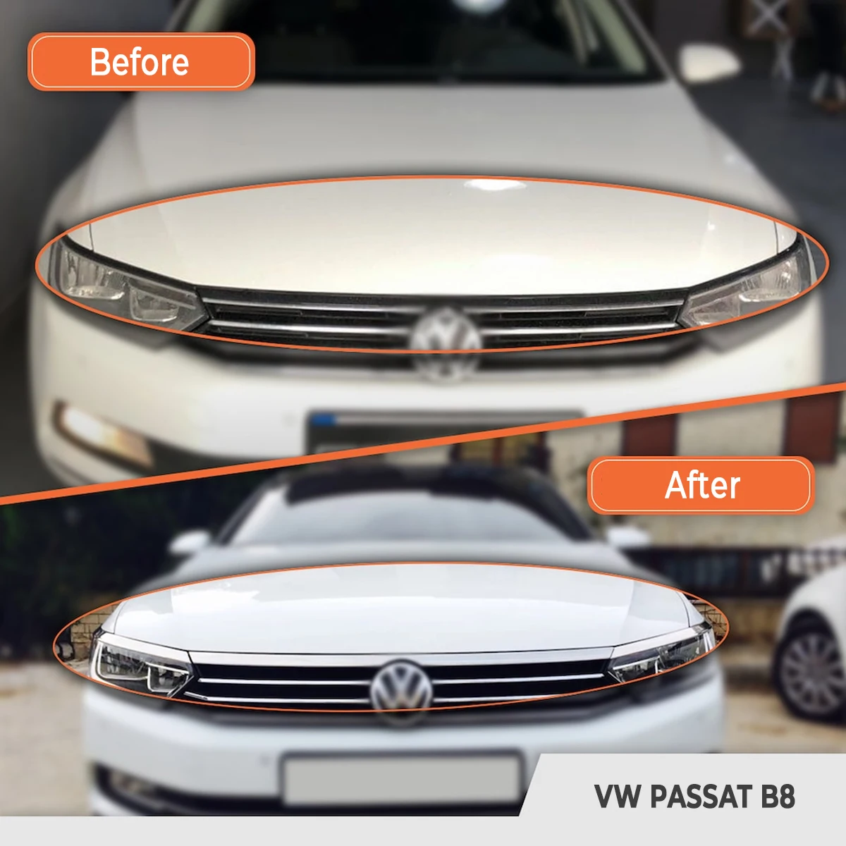 4 шт. хромированные жалюзи и молдинги для Volkswagen VW Passat B8 2015 2016 2017 2018 2019 | Автомобили