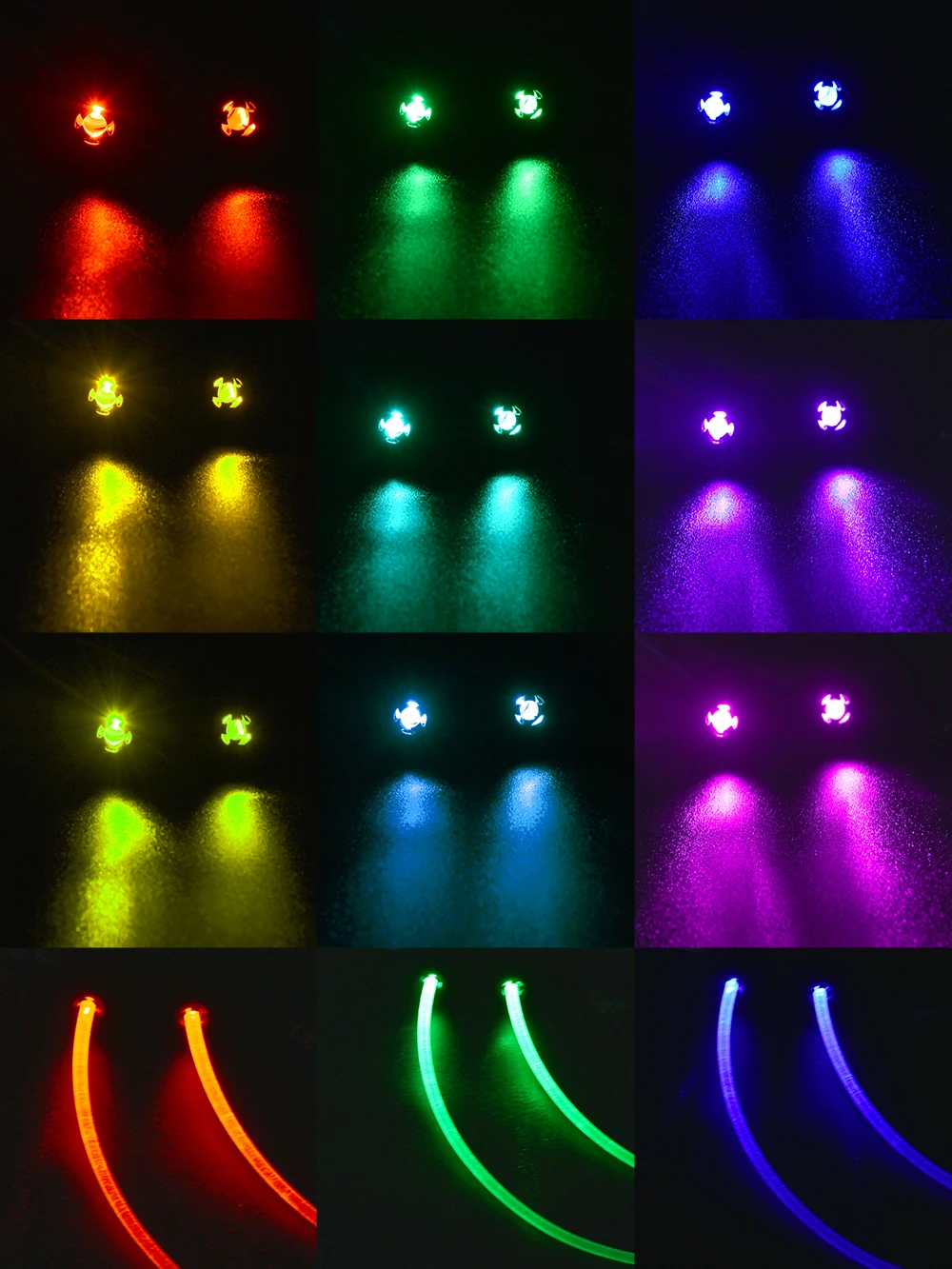 1 шт./2 шт. проекционная головка RGB источник света с ИК-пультом дистанционного
