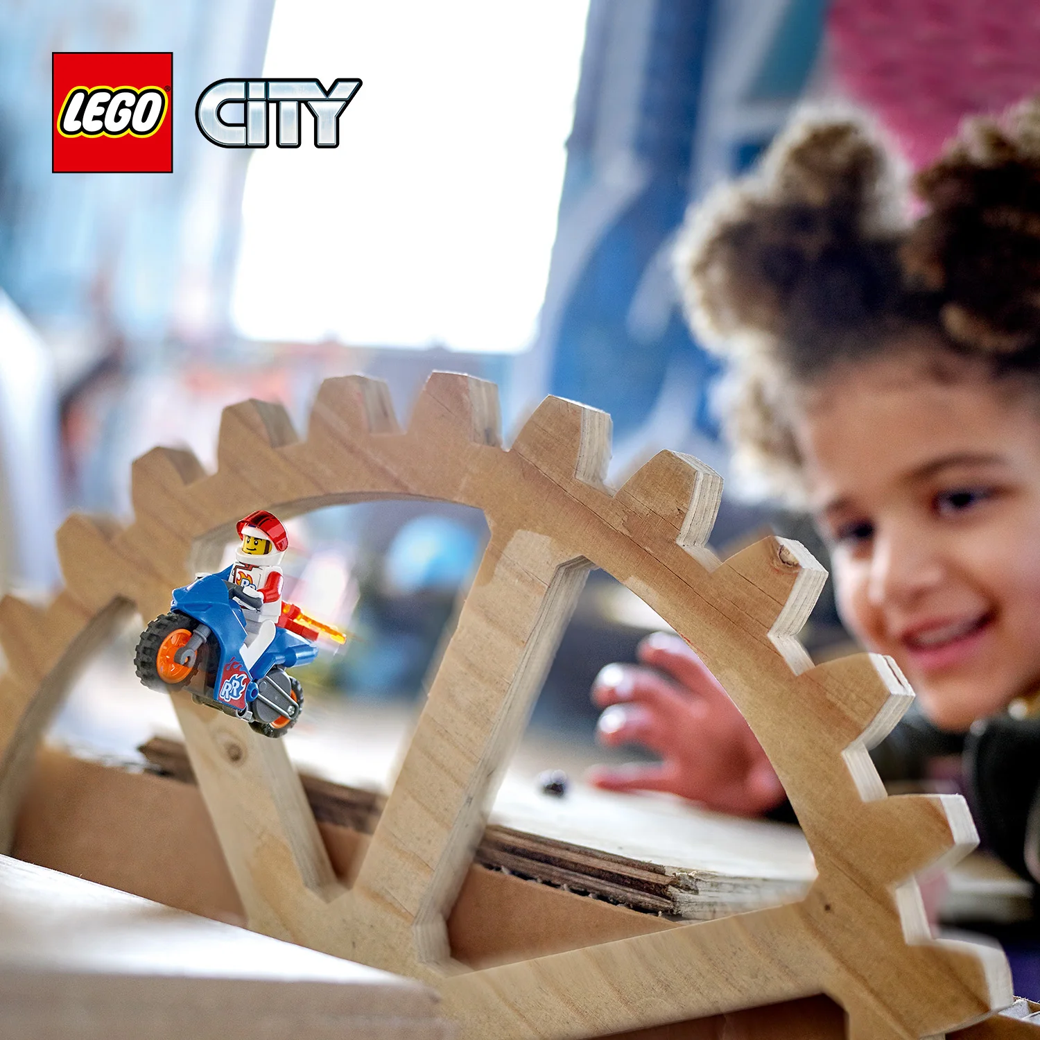 Конструктор LEGO City Stunt 60298 Реактивный трюковый мотоцикл