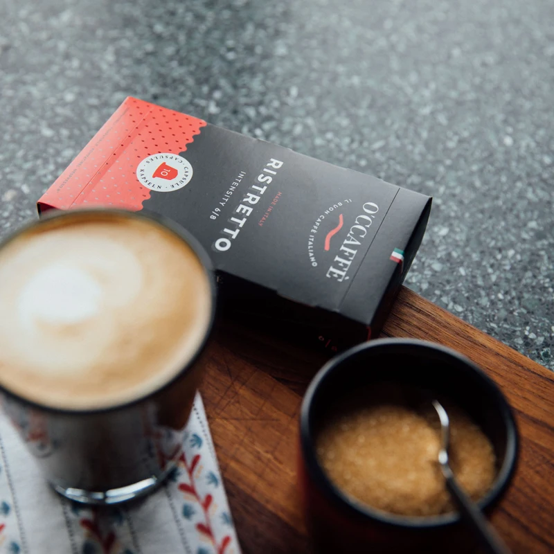 O&#x27CCAFFE Ristretto | Кофейные капсулы совместимые с Nespresso |10 штук| Кофе экстра медленной