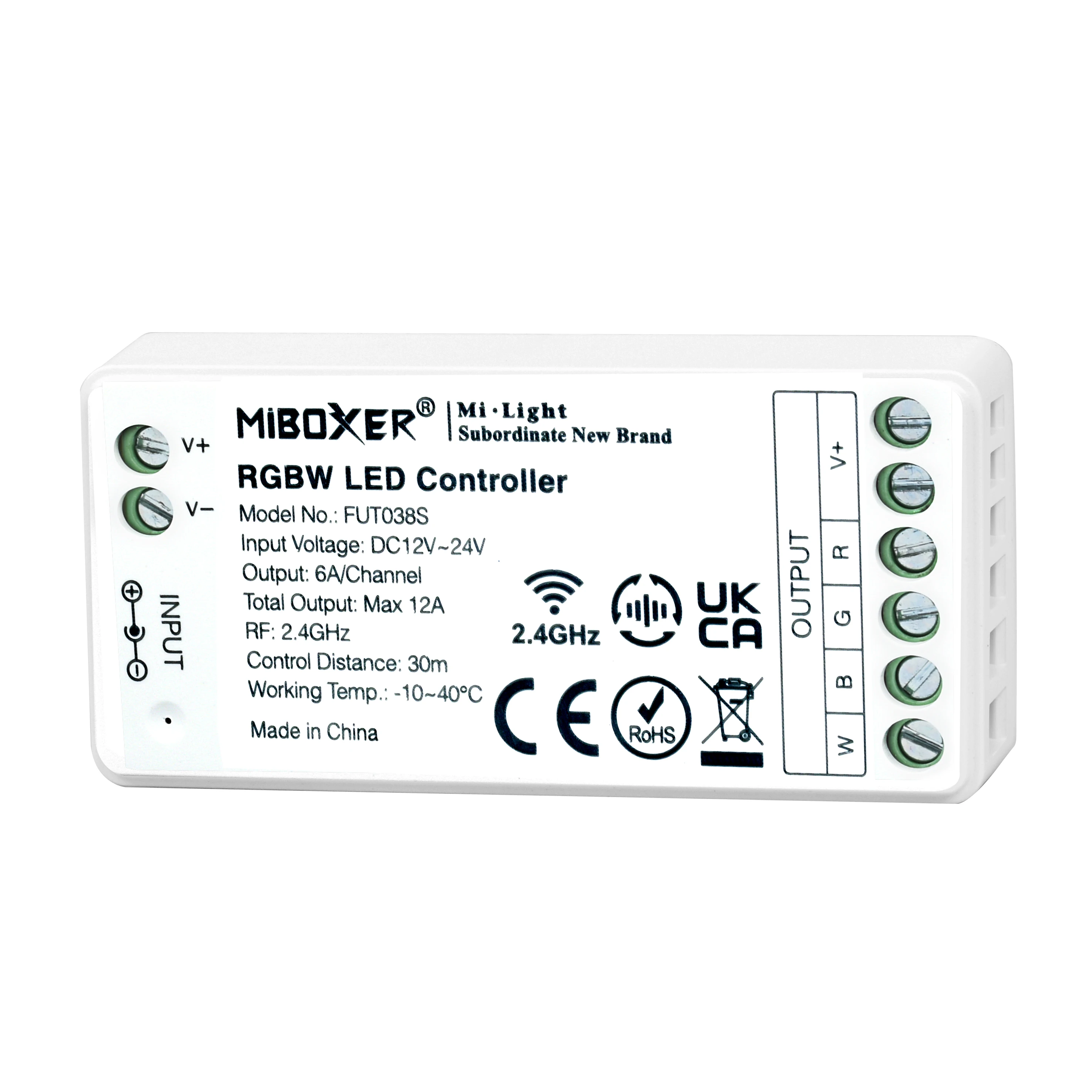 

FUT038S 2,4G 4 зона, RGBW светодиодный контроллер