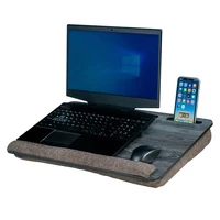 Lap Laptop Desk LS021 Portable Lap Desk with Pillow Cushion  Fits 17 3 inch Laptop Tablet and Phone Holder