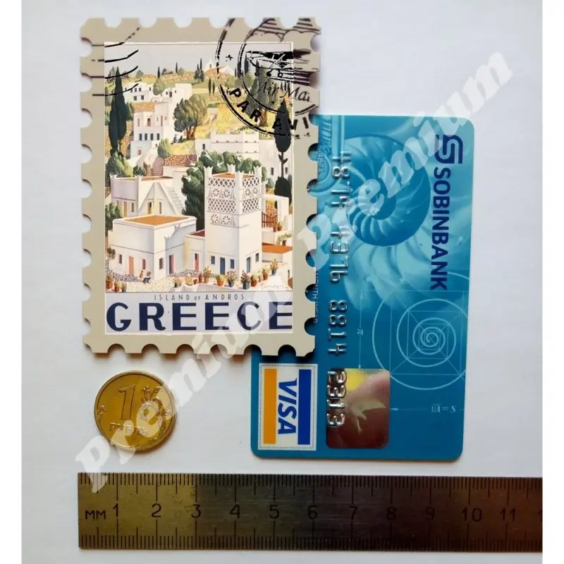 Греция Виниловый Сувенирный магнит Винтажный туристический плакат